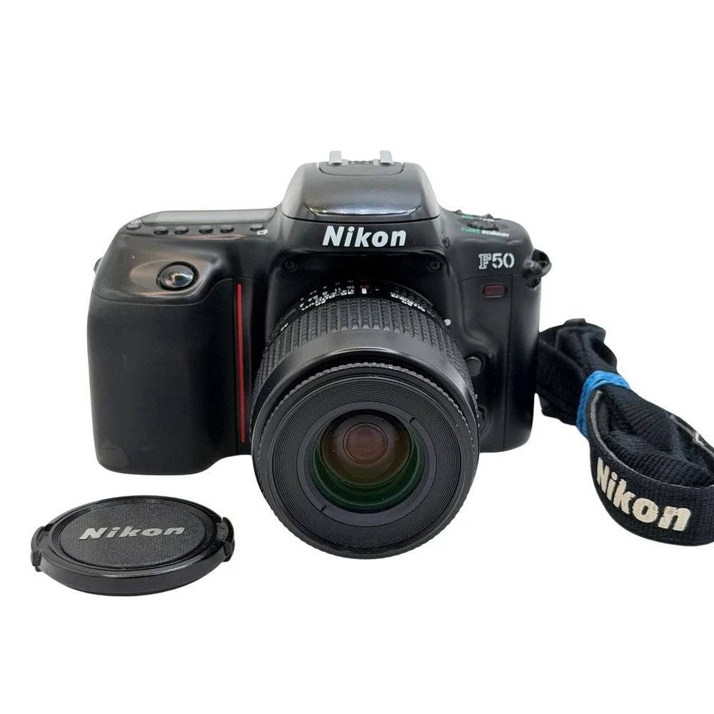 Nikon F50 35mm SLR Film Camera with AF Nikkor 35-80mm f/4-5.6D Lens Black